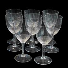 Six verres  vin en cristal signs Moser